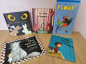 Sélection de 5 livres pour enfants sur le thème du loup, idéals en maternelle pour aborder la peur, l'humour et les émotions
